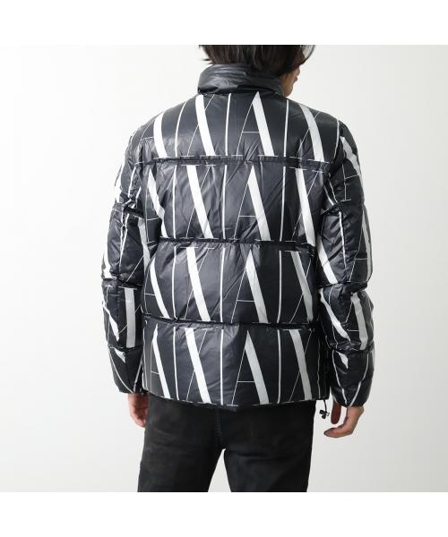アルマーニ エクスチェンジ ARMANI EXCHANGE ARMANI EXCHANGE A/X ダウンジャケット 8NZBP8 ZNULZ (22AR/BLACK-ICON-ALLOVER) 22AR/BLACK-ICON-ALLOVER
