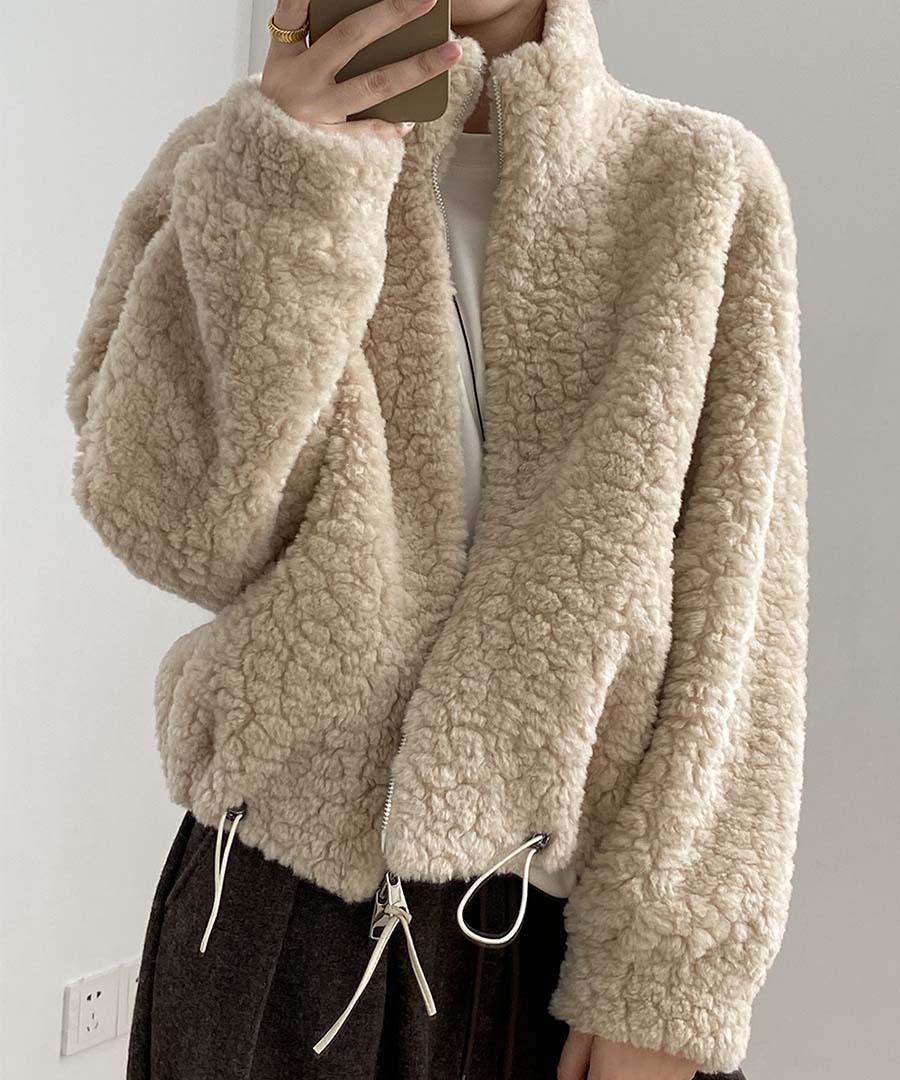 アルゴトウキョウ ARGO TOKYO High-Neck Short Boa Jacket 21143 ハイネックショートボアジャケット (アイボリー) アイボリー