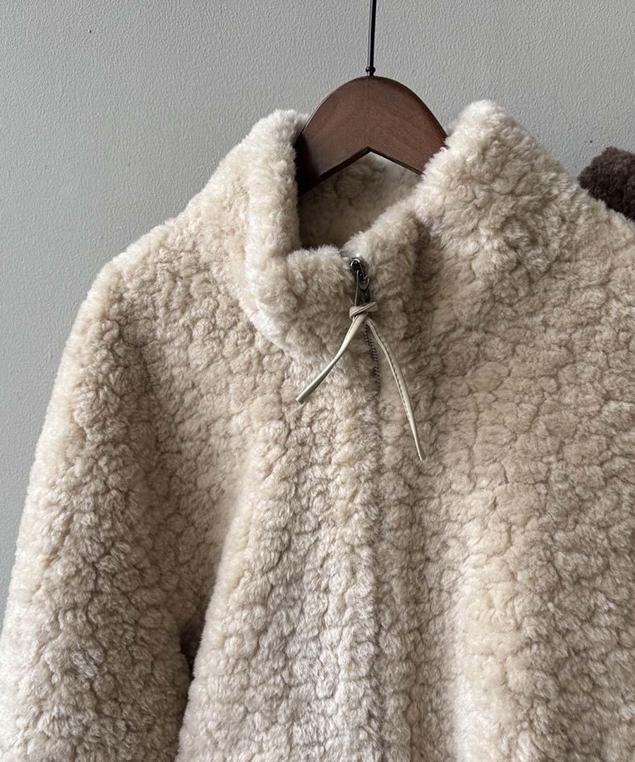 アルゴトウキョウ ARGO TOKYO High-Neck Short Boa Jacket 21143 ハイネックショートボアジャケット (アイボリー) アイボリー