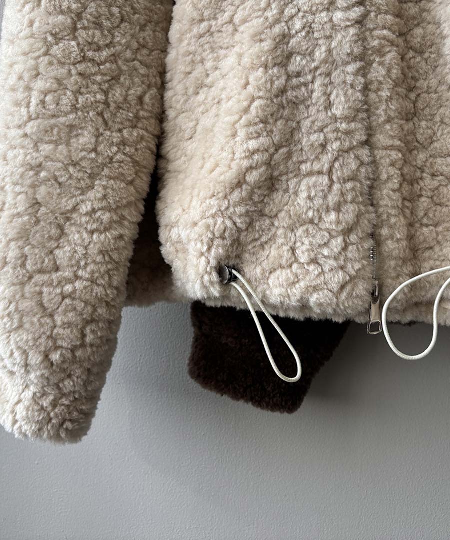 アルゴトウキョウ ARGO TOKYO High-Neck Short Boa Jacket 21143 ハイネックショートボアジャケット (アイボリー) アイボリー