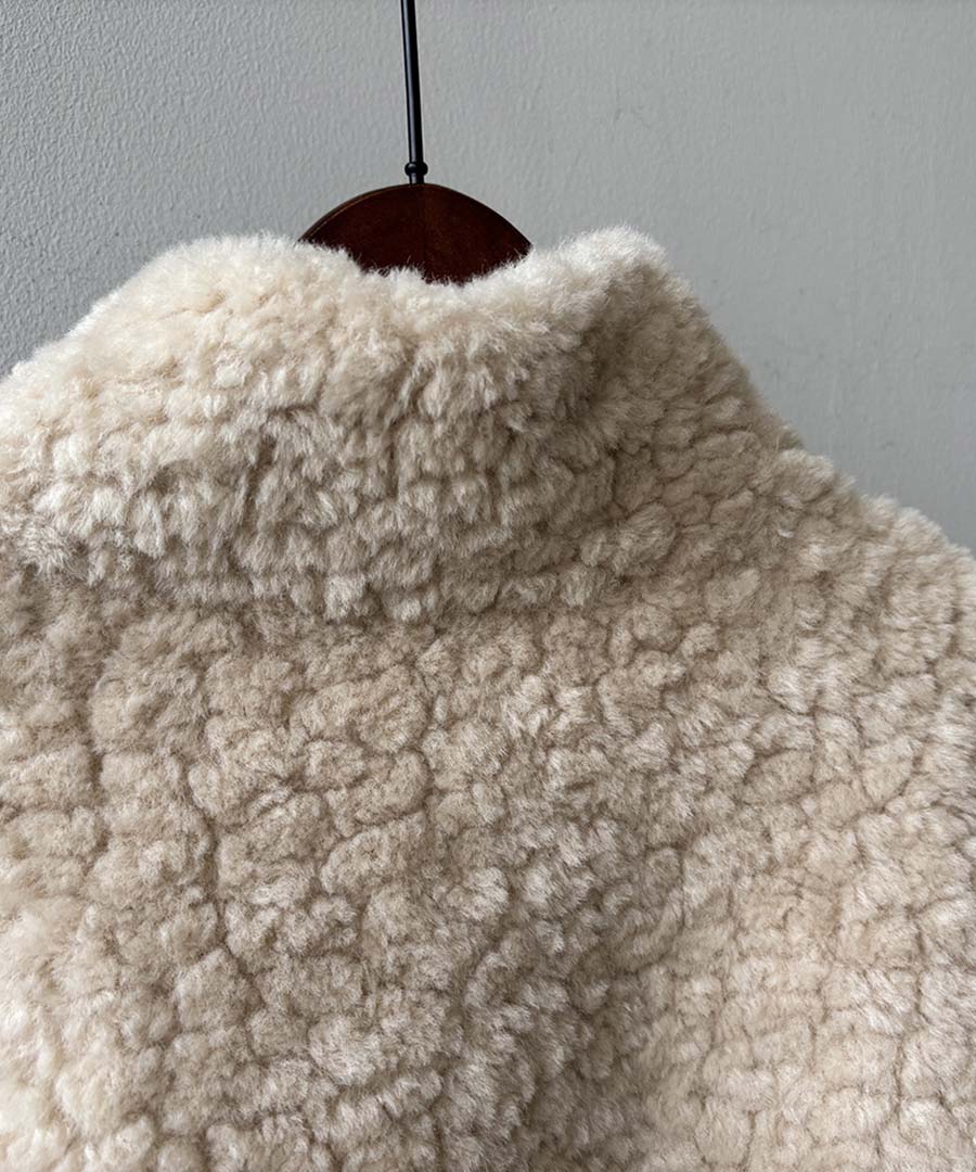 アルゴトウキョウ ARGO TOKYO High-Neck Short Boa Jacket 21143 ハイネックショートボアジャケット (アイボリー) アイボリー