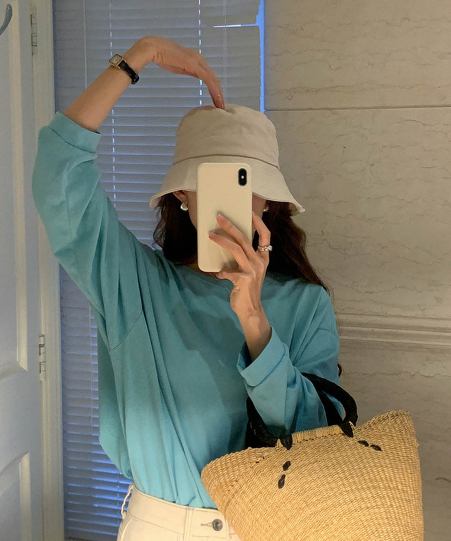 アルゴトウキョウ ARGO TOKYO スプリングカラーロングスリーブカラートップス 24065 コットンロンT ロングTシャツ カラーロンT コットンT Tシャツ 長袖 カットソー トップス