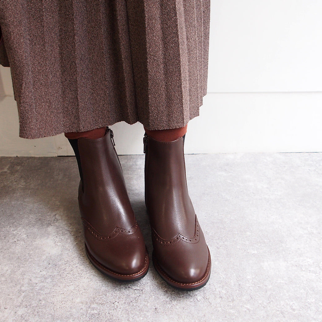 アシナガオジサン あしながおじさん 王道のベーシックスタイル【軽量・防滑】サイドゴアブーツ (ブラック) ブラック