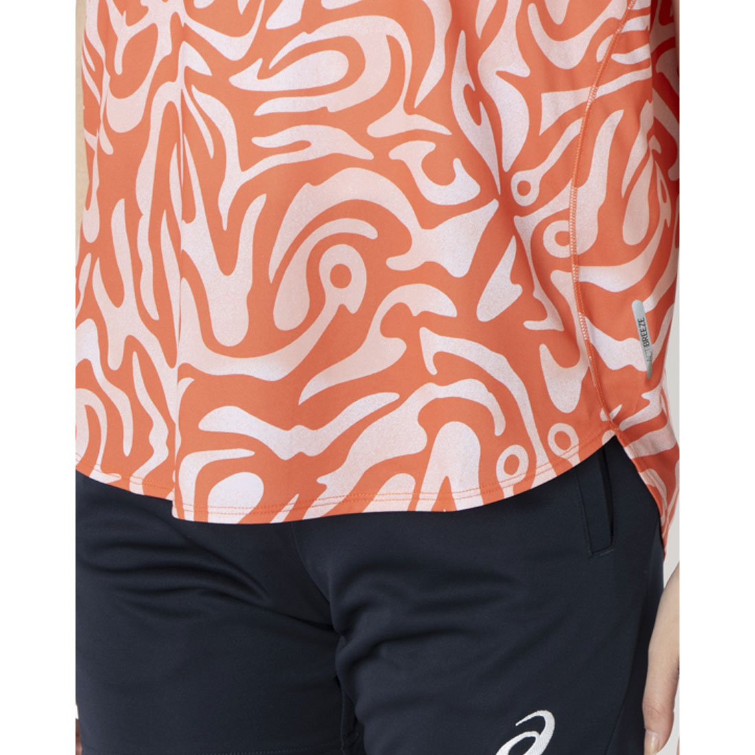 アシックス ASICS ROADランニンググラフィックSST 半袖Tシャツ (コーラルリーフ×ライトウベ) コーラルリーフ×ライトウベ