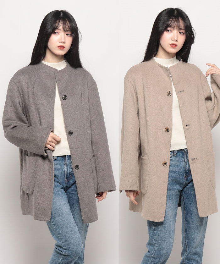 マガシーク MAGASEEK Short coat,モカベージュ