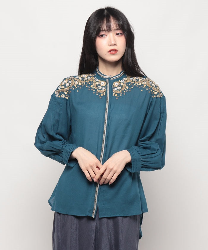 マガシーク MAGASEEK Blouse (ブルー) ブルー