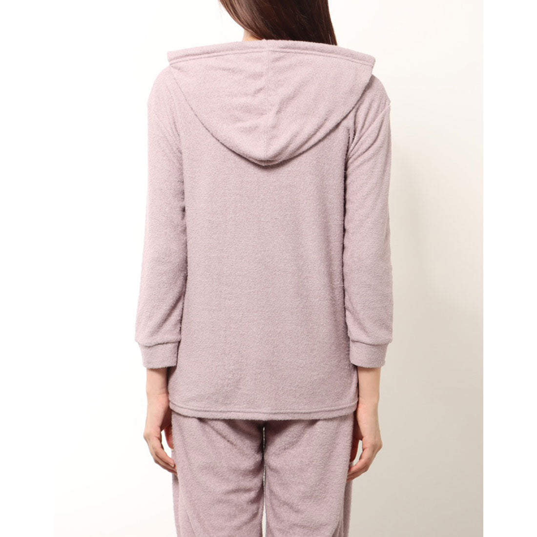 【 ソデス 】アズ as 国産両面ニットパイルフード付きチュニック