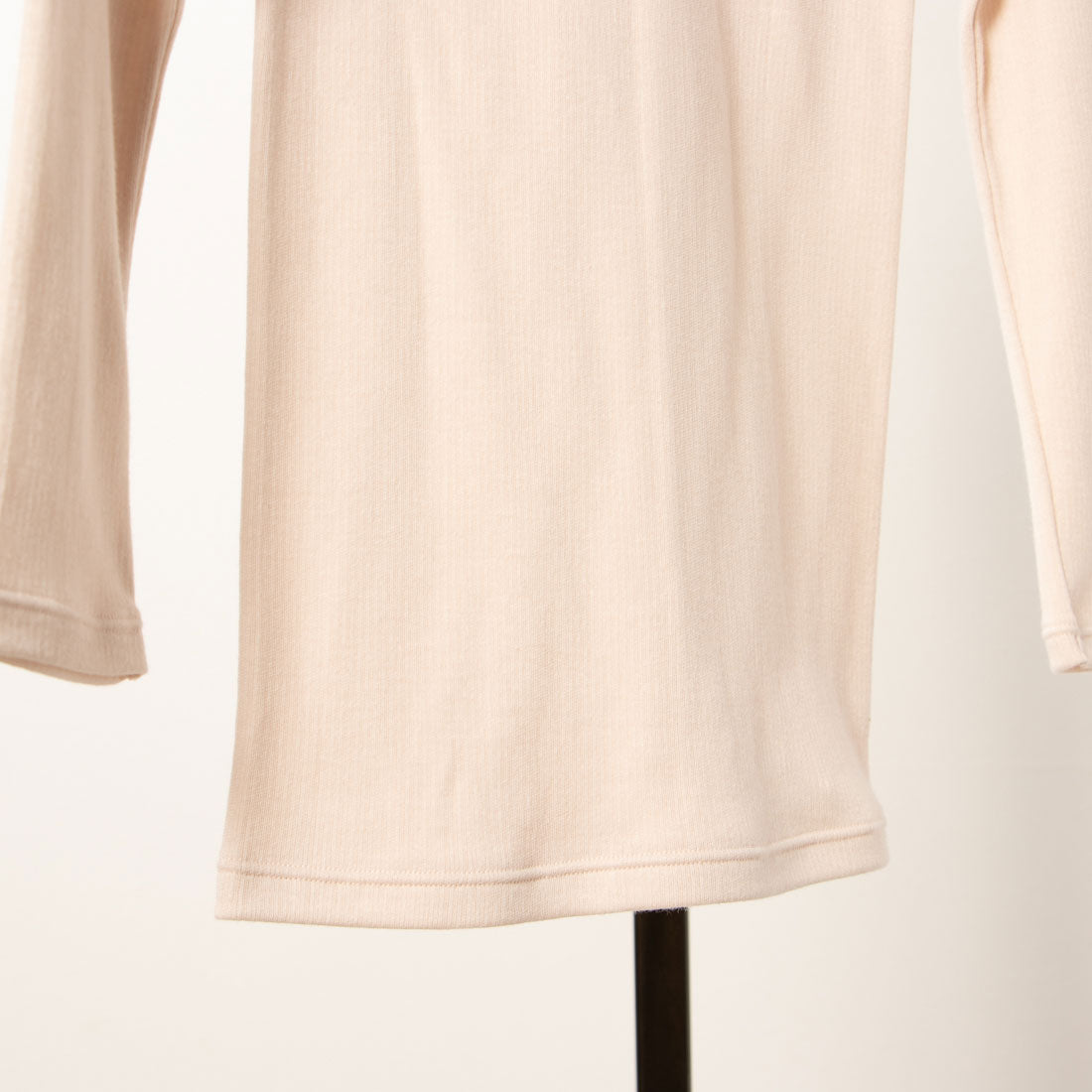 【 肌ごころ 】アズ as 肌ごころ 国産綿100%裏起毛8分袖インナー