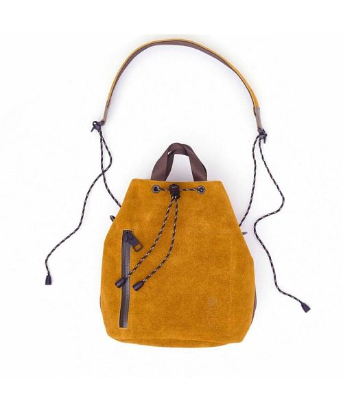 アッソブ AS2OV AS2OV / アッソブ WP SUEDE DRAW STRING BAGーORANGE