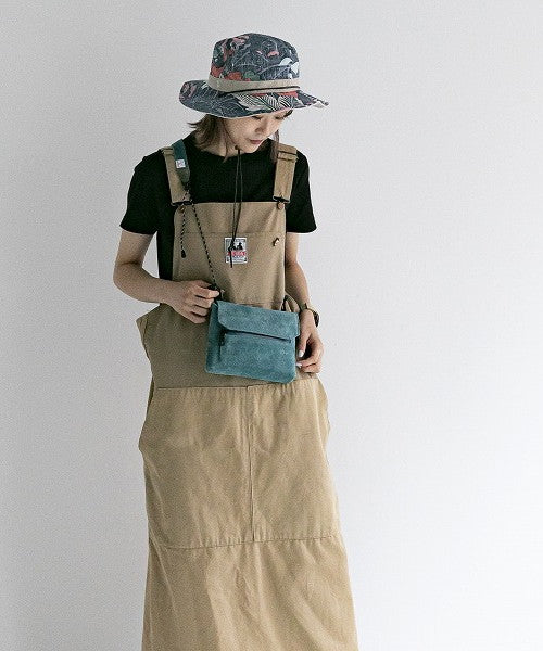 アッソブ AS2OV AS2OV / アッソブ WP SUEDE WALLET SHOULDER ー TURQUOISE