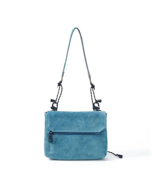 アッソブ AS2OV AS2OV / アッソブ WP SUEDE WALLET SHOULDER ー TURQUOISE