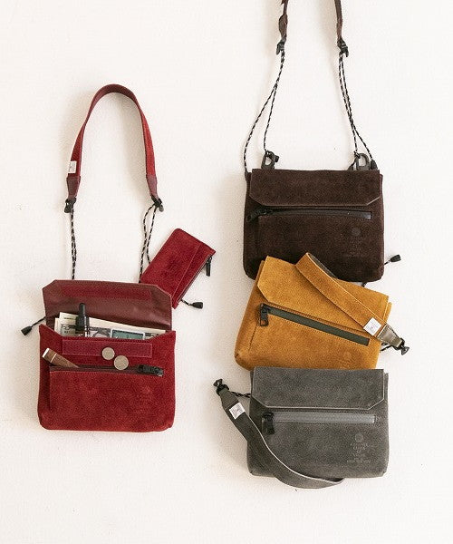 アッソブ AS2OV AS2OV / アッソブ WP SUEDE WALLET SHOULDER ー ORANGE