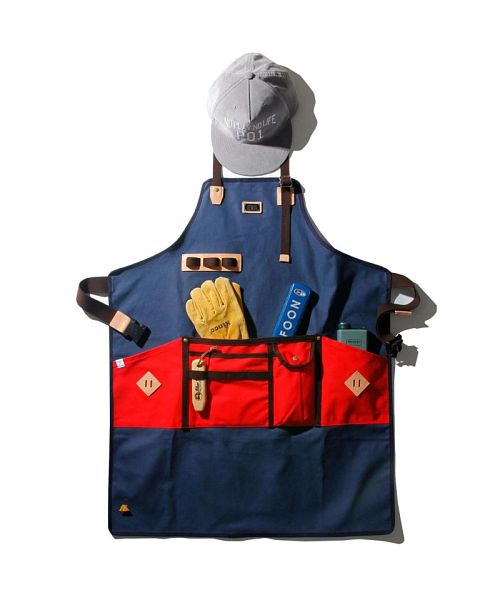 アッソブ AS2OV AS2OV / アッソブ CANVAS APRON ー L NAVY