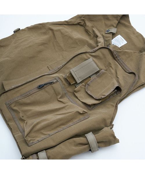 アッソブ AS2OV AS2OV / アッソブ SHRINK NYLON CAMP VEST 2 ー KHAKI