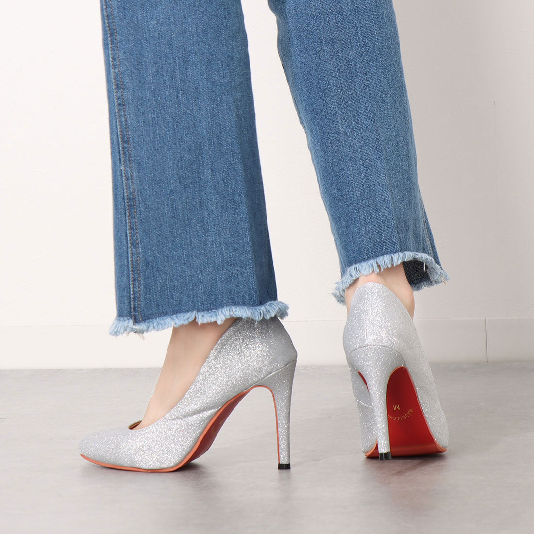 Attagirl Red Sole High Heel Pumps 10cm Heel