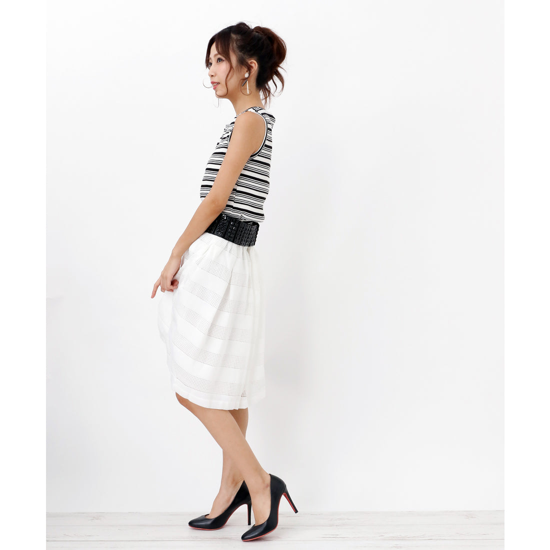 Attagirl Red Sole High Heel Pumps 10cm Heel