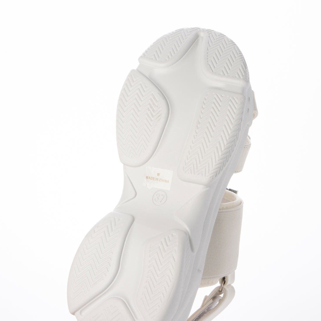 アタガール attagirl ビジューバックルスポーツサンダル (アイボリースムース) アイボリースムース