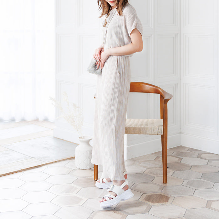 アタガール attagirl ビジューバックルスポーツサンダル (アイボリースムース) アイボリースムース