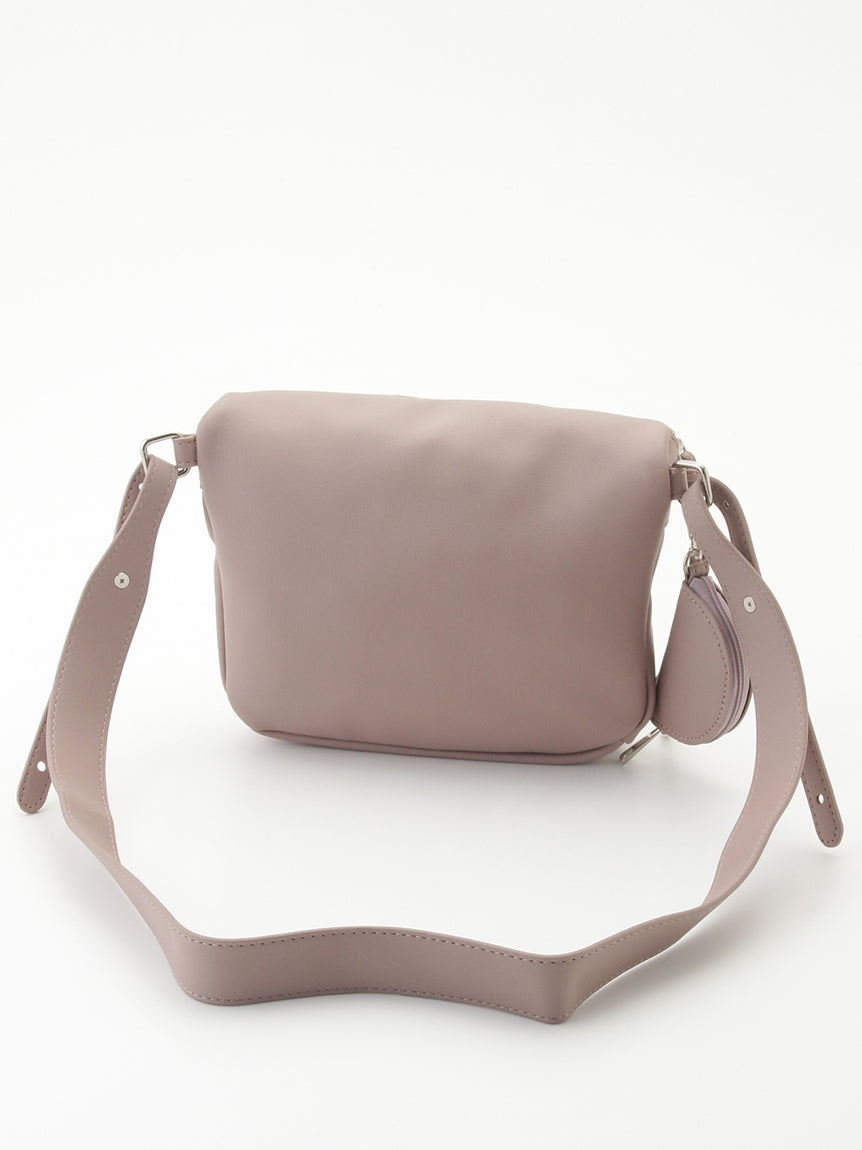 アット At 半月ポーチ付きボディバッグ