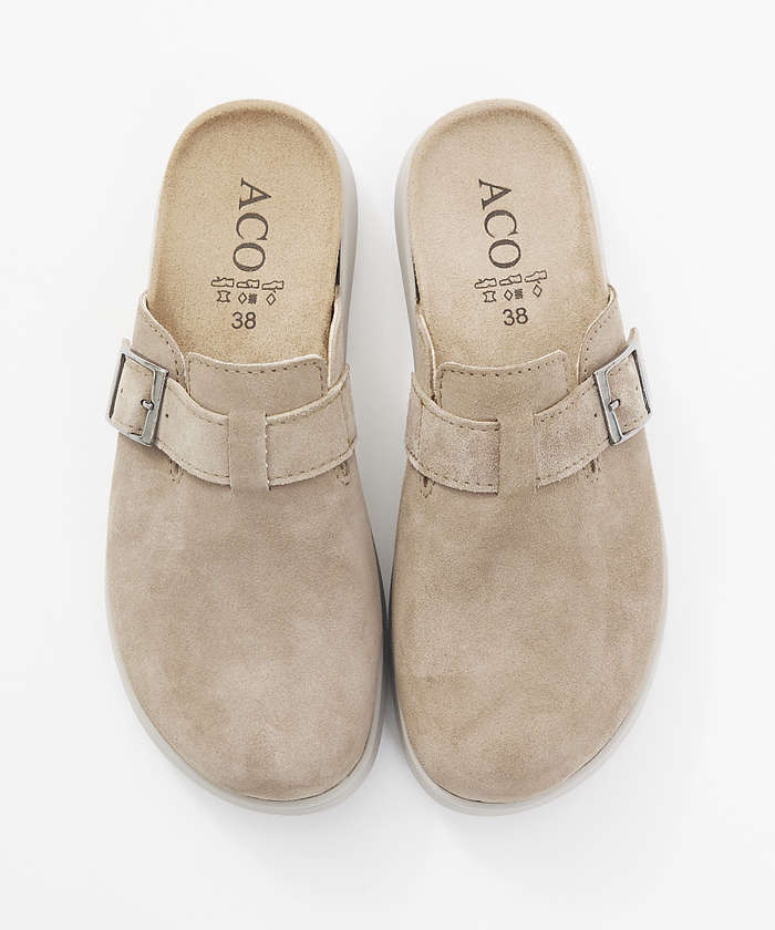 コレックス collex 【ACO SHOES/アコシューズ】 クロッグサンダル (ベージュ) ベージュ