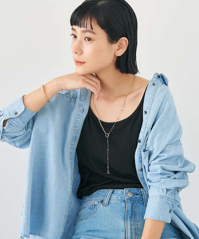 コレックス collex 【dignif】【金属アレルギー対応】ミックスチェーン2WAYネックレス (ゴールド) ゴールド