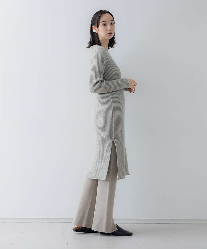 コレックス collex 【セットアップ対応】ファインウールニットパンツ (ネイビー) ネイビー