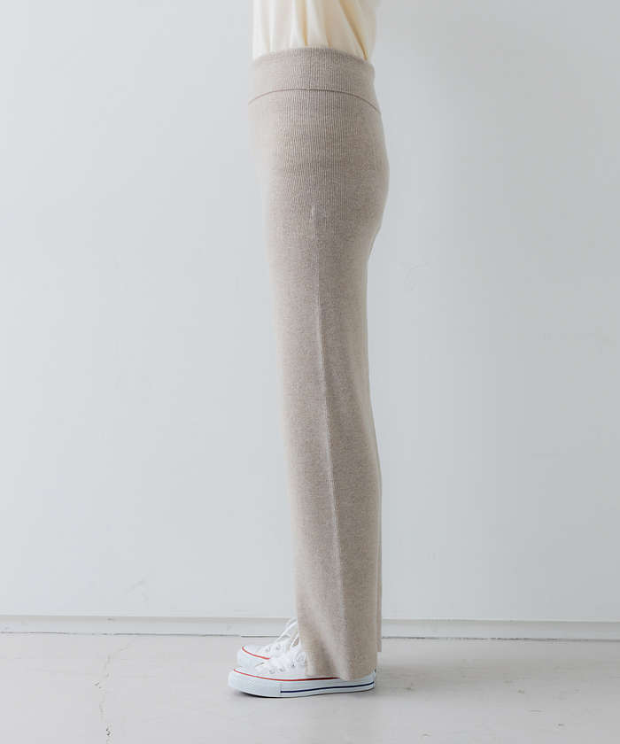 コレックス collex 【セットアップ対応】ファインウールニットパンツ (ネイビー) ネイビー