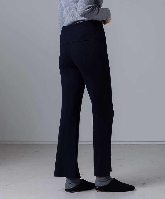コレックス collex 【セットアップ対応】ファインウールニットパンツ (ネイビー) ネイビー