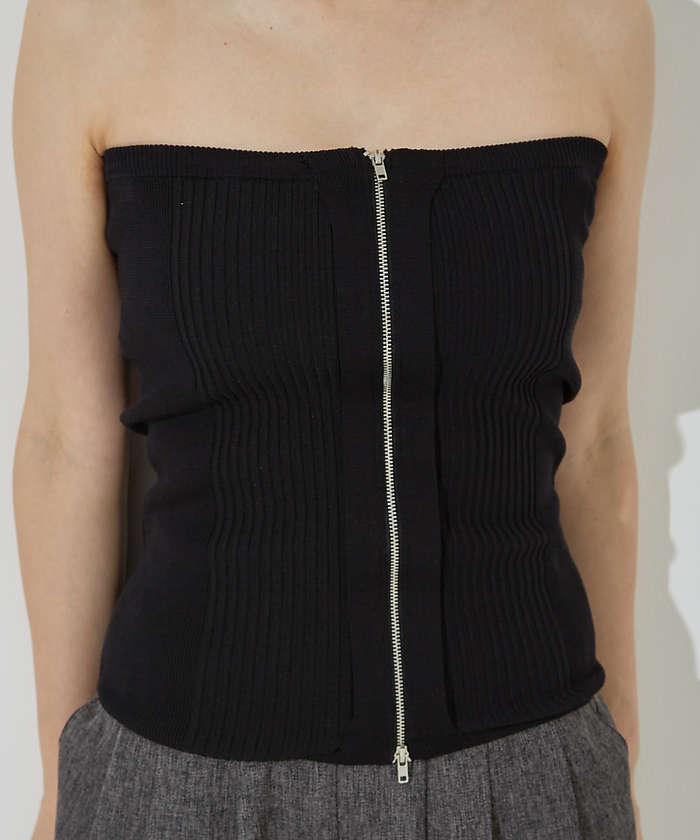 ノミネ NOMINE マルチWAY ニット ZIP ビスチエ【予約】 (ブラック系その他1) ブラック系その他1