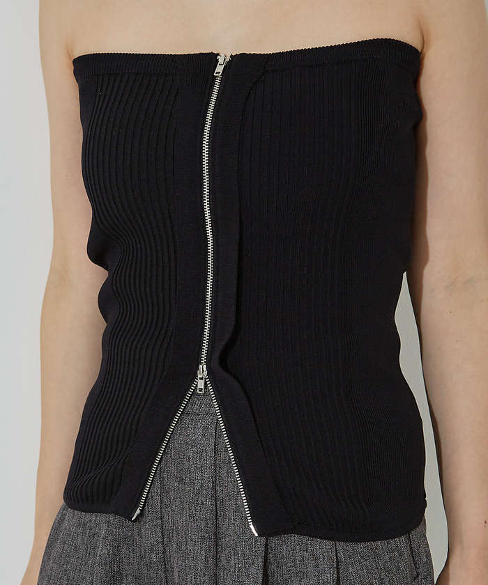 ノミネ NOMINE マルチWAY ニット ZIP ビスチエ【予約】 (ブラック系その他1) ブラック系その他1