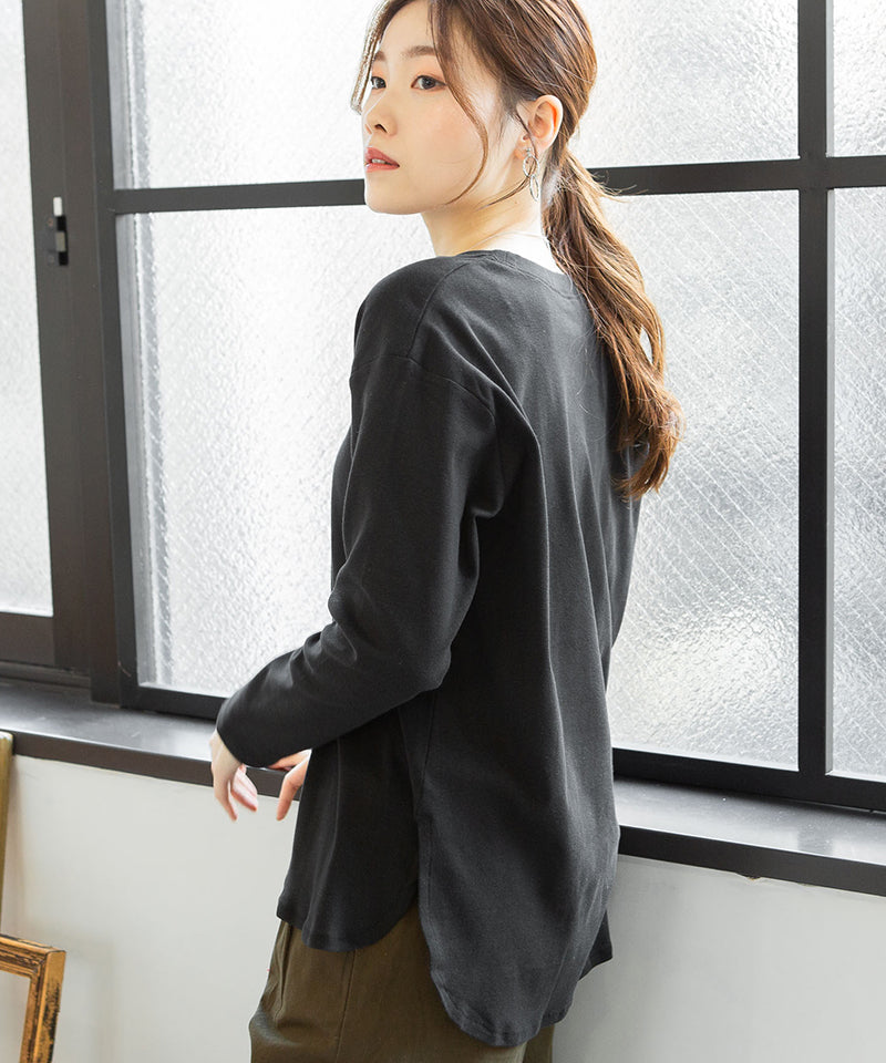 アットワン atONE ラウンドヘムカットソー