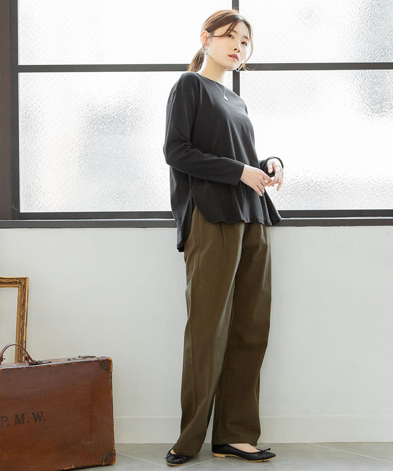 アットワン atONE ラウンドヘムカットソー