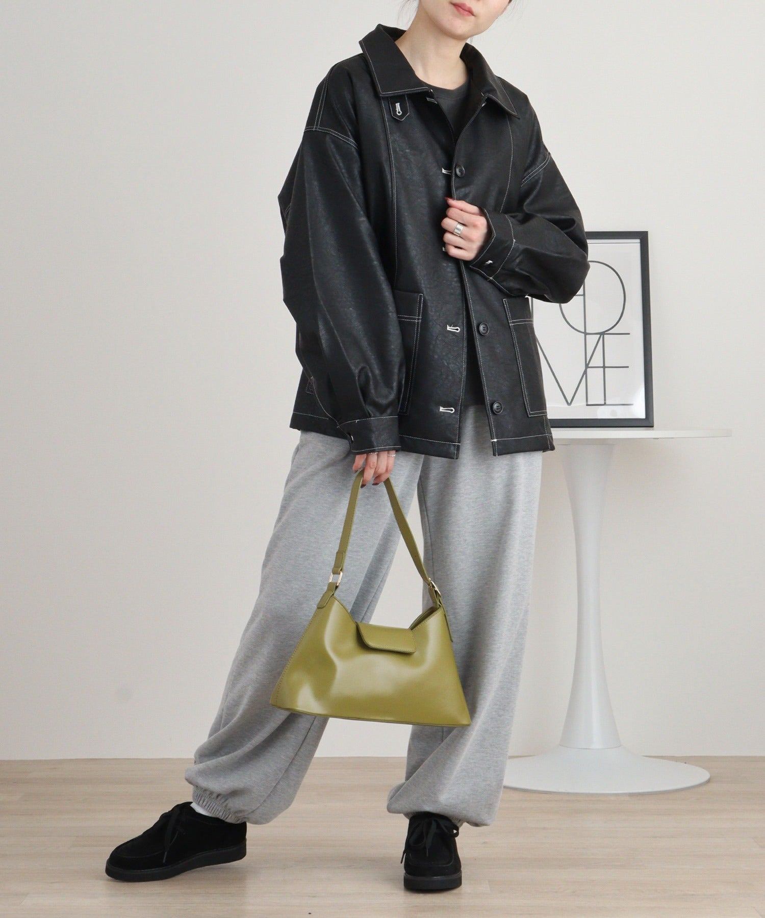 アットワン atONE 配色ステッチカバーオール