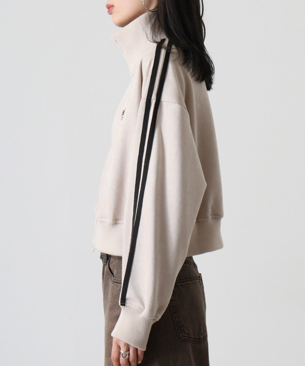 アットワン atONE スエードポンチクロップドトラックジャケット (モカ) モカ