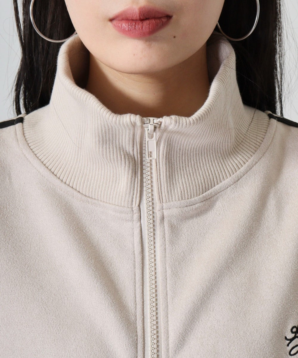 アットワン atONE スエードポンチクロップドトラックジャケット (モカ) モカ