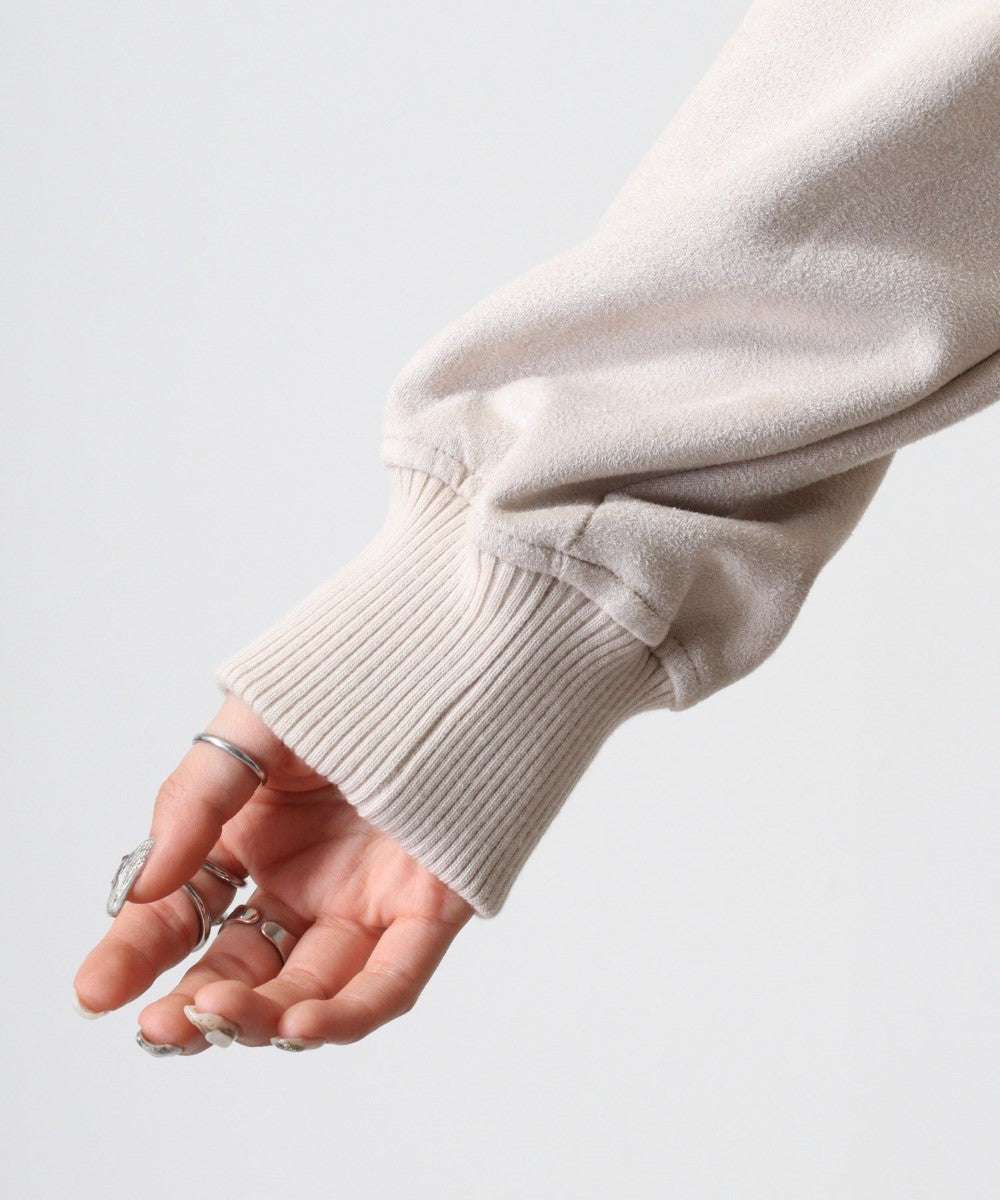 アットワン atONE スエードポンチクロップドトラックジャケット (モカ) モカ