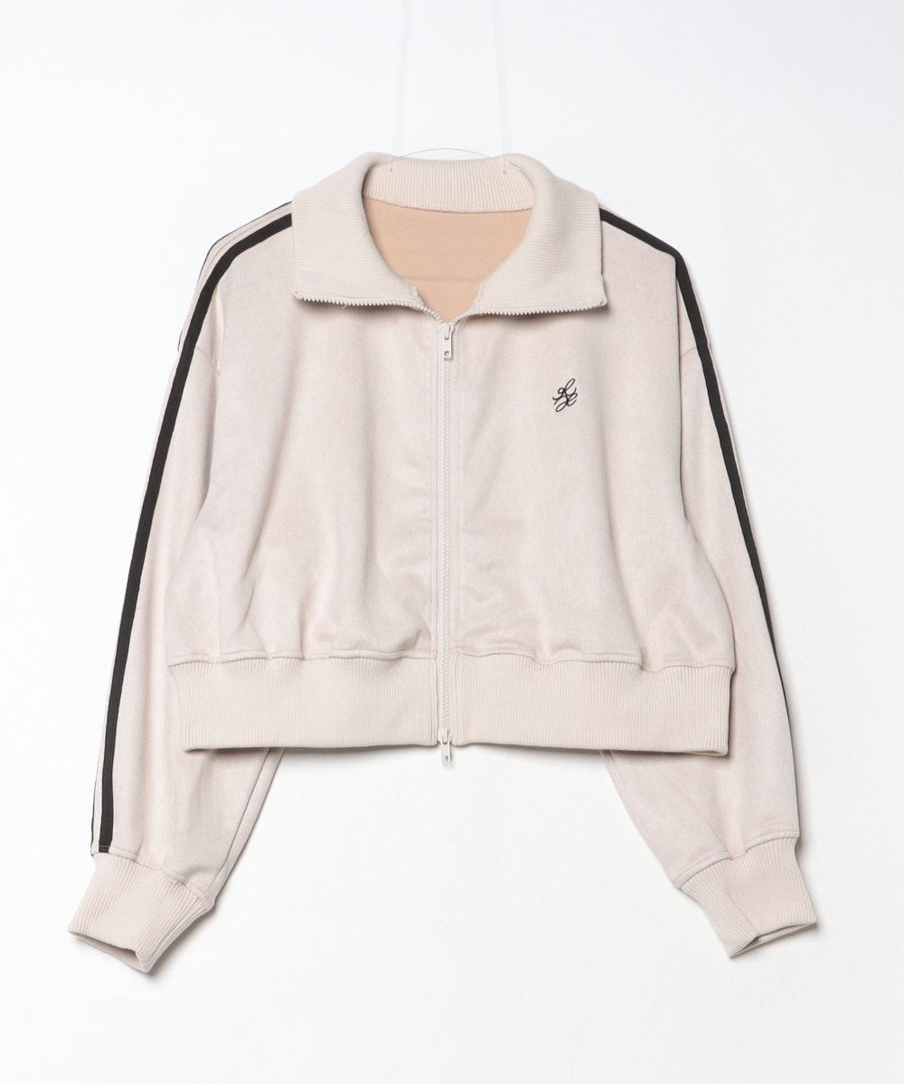 アットワン atONE スエードポンチクロップドトラックジャケット (モカ) モカ