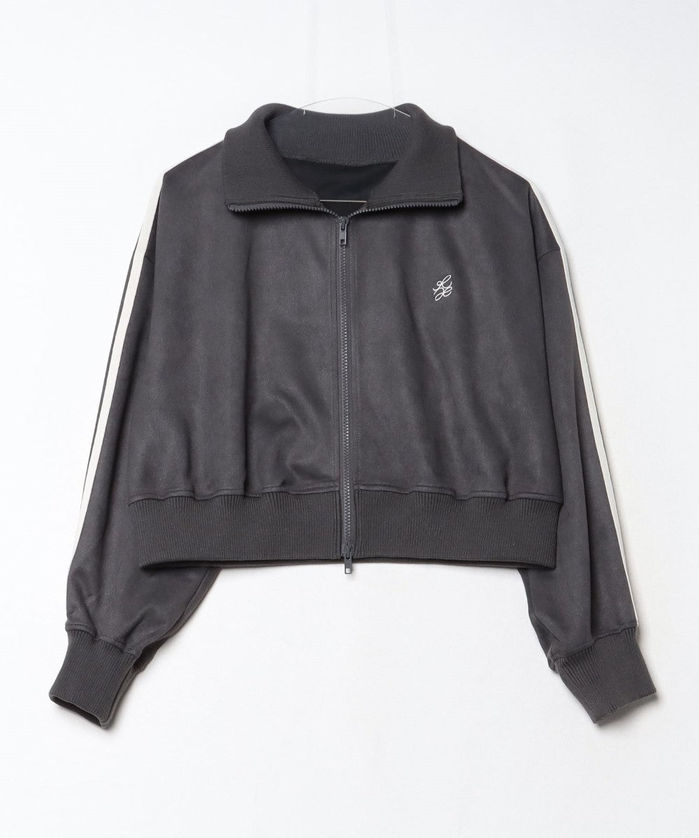 アットワン atONE スエードポンチクロップドトラックジャケット (モカ) モカ