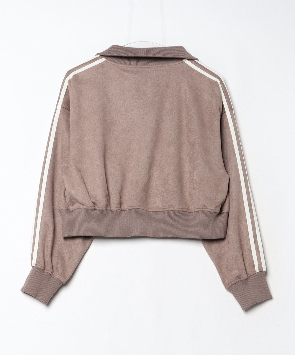 アットワン atONE スエードポンチクロップドトラックジャケット (モカ) モカ