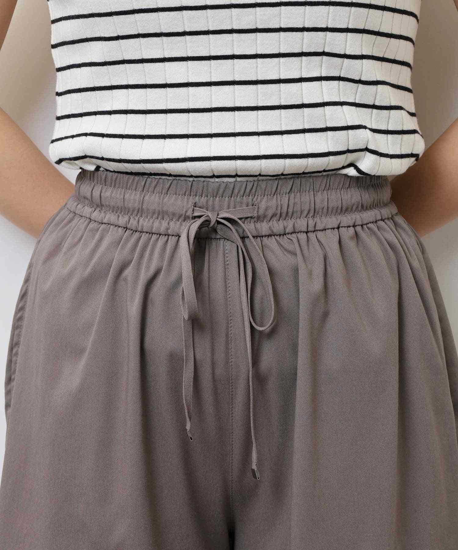 アットワン atONE ライトクールストレッチワイドパンツ (ブラック) ブラック
