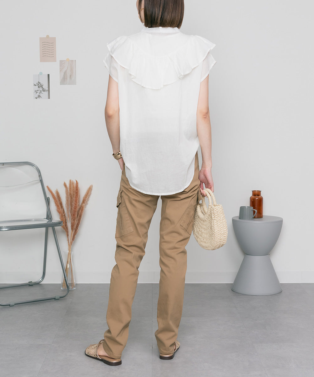 アットワン atONE ツイルカーゴパンツ (BEIGE) ベージュ