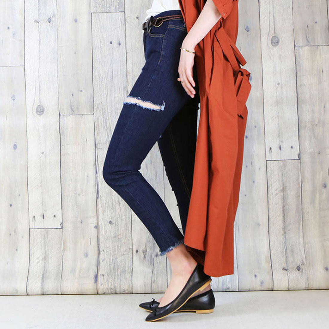 アットワン atONE ストレッチダメージスキニー