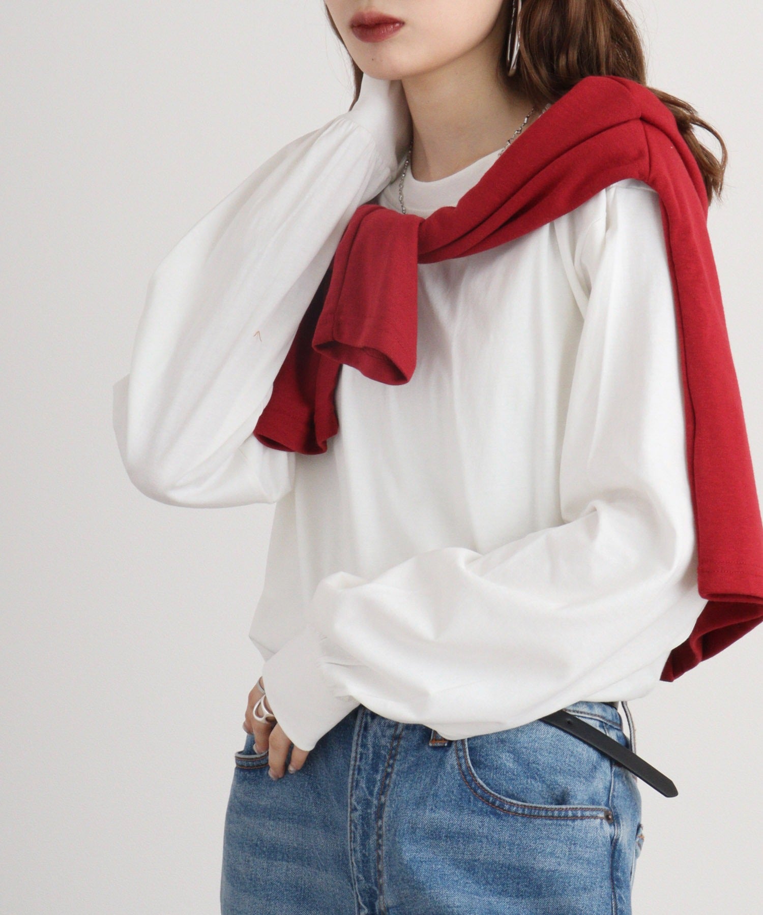 アットワン atONE プチハイネックロングスリーブプルオーバー (OFFWHITE) オフホワイト