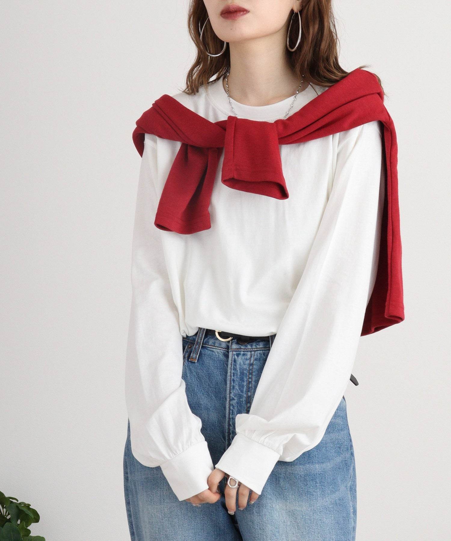 アットワン atONE プチハイネックロングスリーブプルオーバー (OFFWHITE) オフホワイト