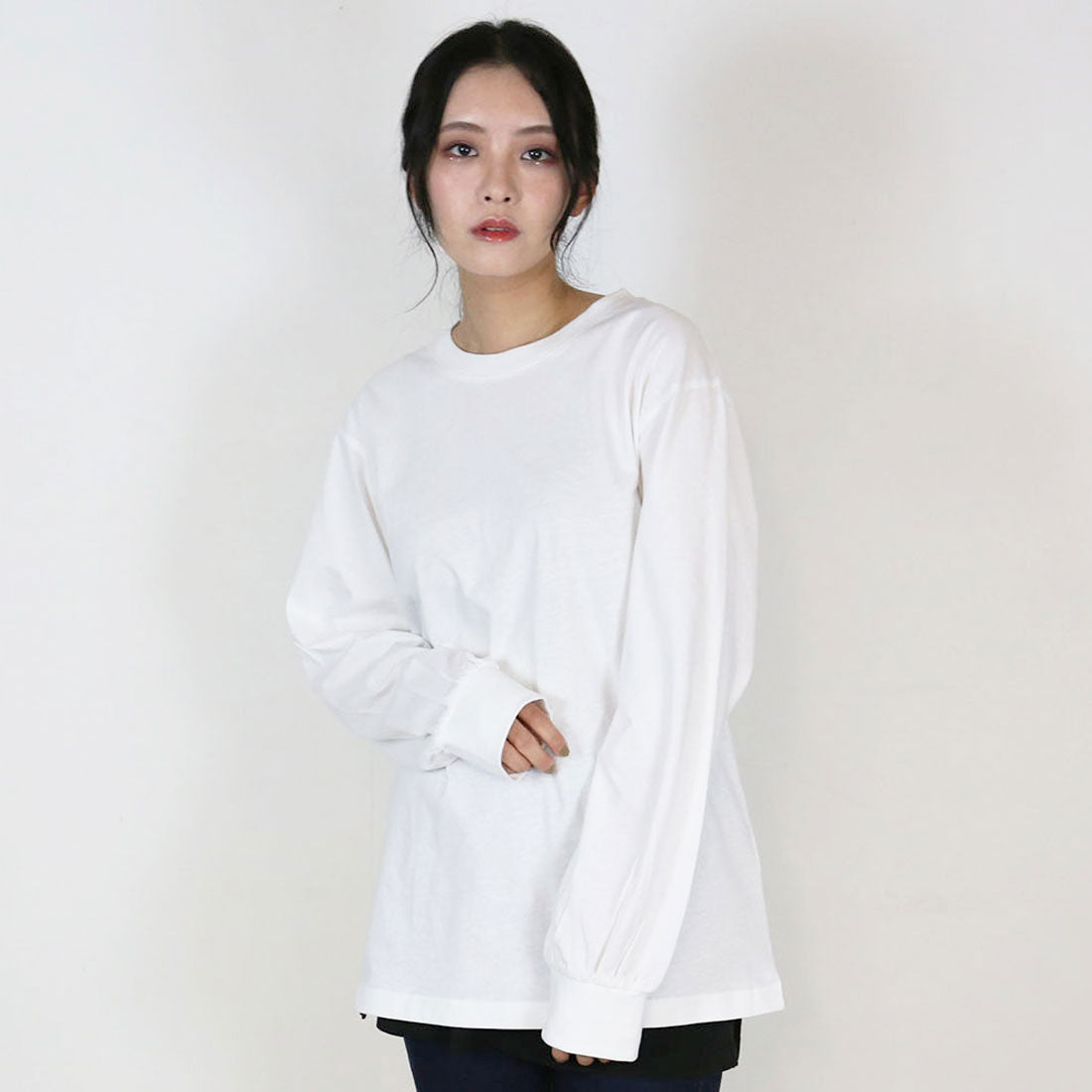 アットワン atONE プチハイネックロングスリーブプルオーバー (OFFWHITE) オフホワイト