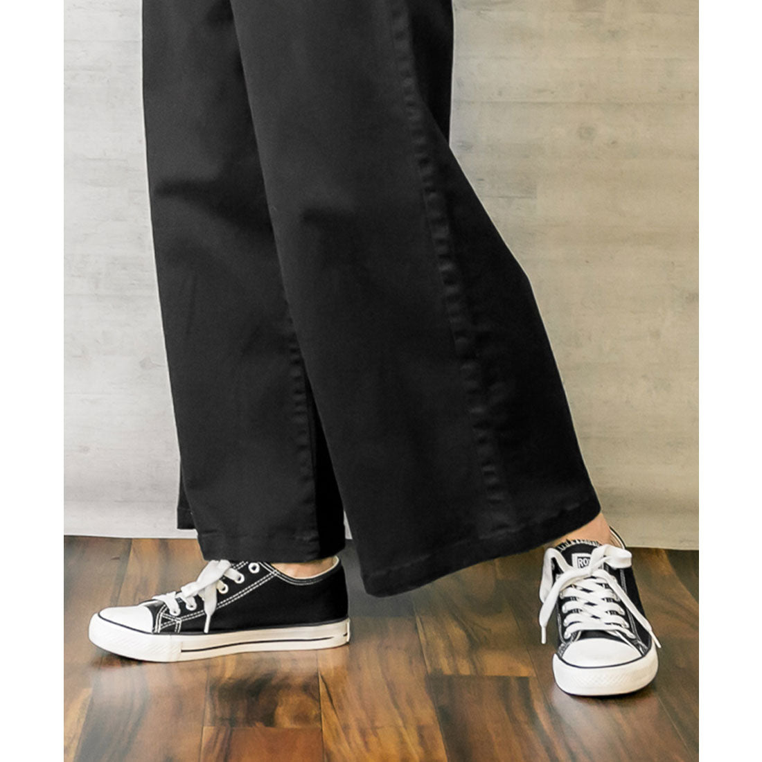 アットワン atONE ツイルワイドベイカーパンツ