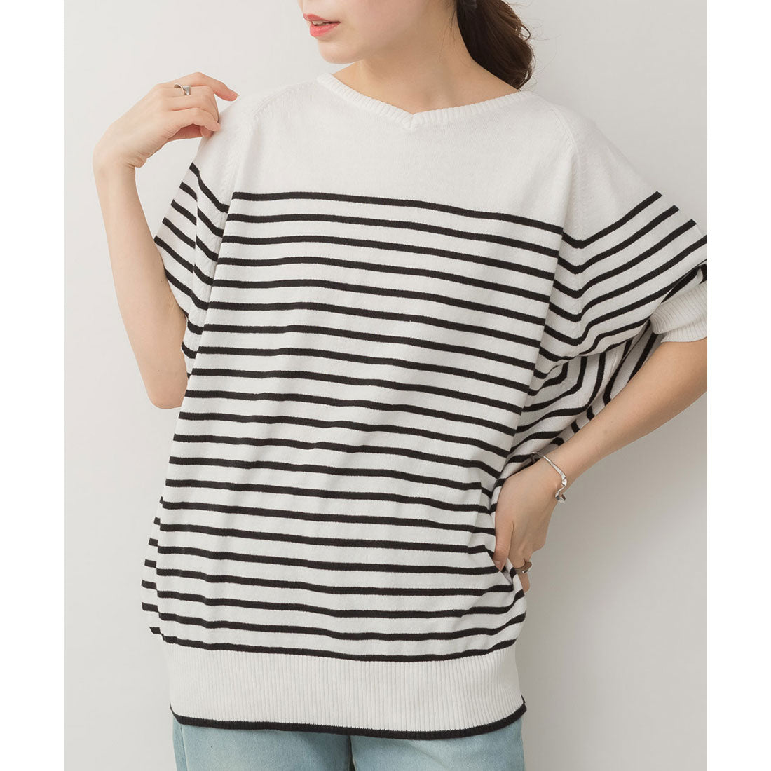 theredthread S layered dolman knit