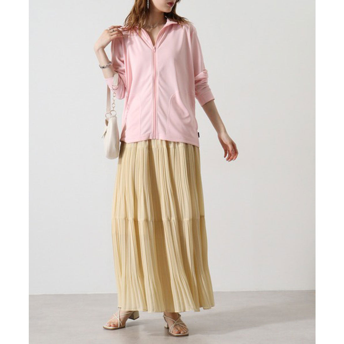 アットワン atONE トラックトップジャケット(ポリジン加工) (LIGHT PINK) LIGHT PINK