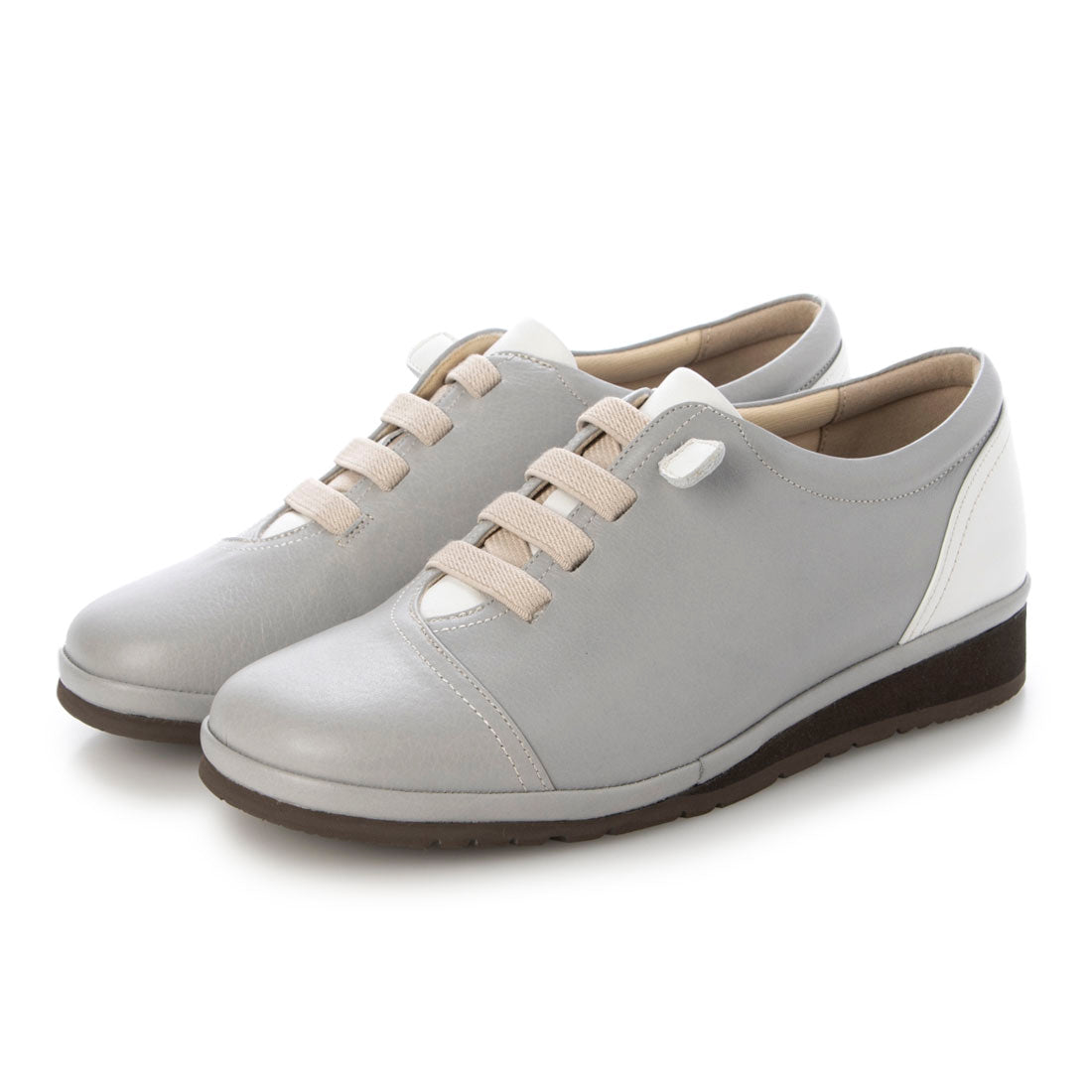 アトリエ Atelier 【3E】レースアップウェッジソールスニーカー