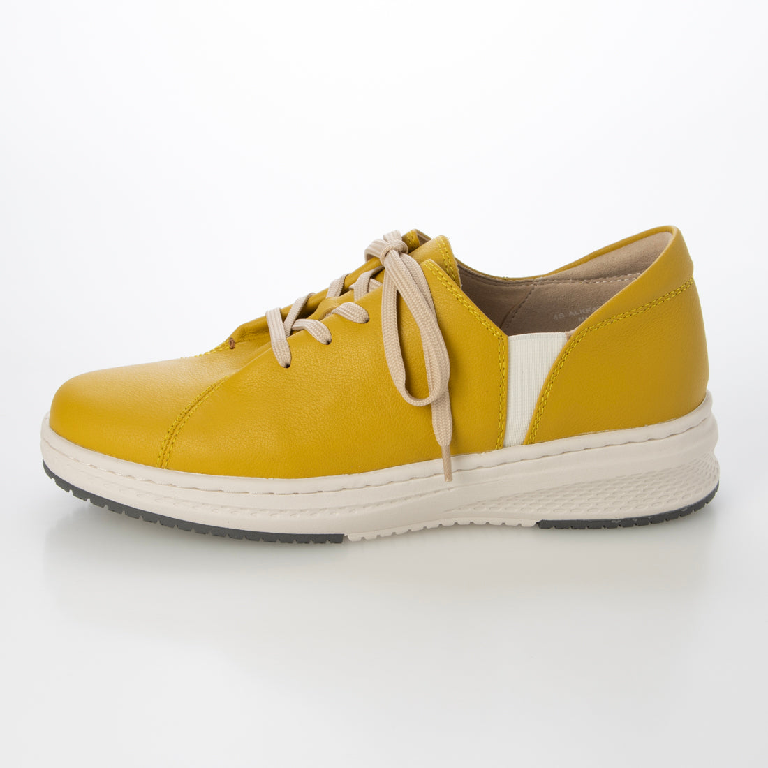 アトリエ Atelier 【3E】【レイン対応】レザースニーカー (イエロー) イエロー